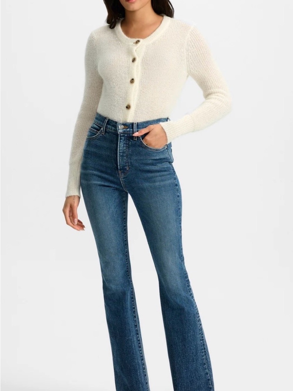 NWT Veronica Beard Beverly High-Rise Flare Jeans size 27